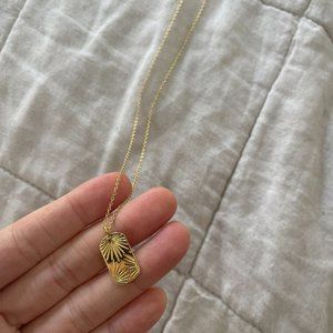 Gorjana Azul Dog Tag Necklace